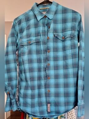 Ariat Rebar Plaid Button Down Shirt Women’s Small Western Workwear